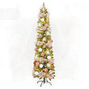 Árvore de Natal Artificial Dobrável – Design Lápis Luminoso com PVC para Decoração Festiva