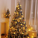 Árvore de Natal Azul e Branca com Veludo – Coberta de Neve, PVC DIY, Decoração Festiva