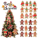 Decoração de árvore de Natal Pingente Gingerbread Man 25 Peças