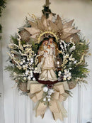 Guirlanda De Natal Sagrada Família C/ Led 65cm Nude