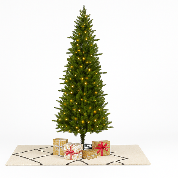 Árvore de Natal Nevada 180/210m - com Luzes LED Quentes e Multicoloridas