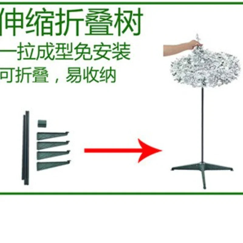 Nova árvore de natal retrátil reunindo pagode nevando árvore de natal decoração do feriado fontes de festa navidad xysds