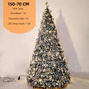 Árvore de Natal Retrátil Dobrável – Montagem Fácil, Decoração Premium