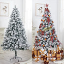 Para 90/120/150/180cm conjunto de decoração de árvore de natal branco ornamentos de árvores de natal neve festa de ano novo feriado ao ar livre casa
