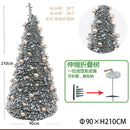 Nova árvore de natal retrátil reunindo pagode nevando árvore de natal decoração do feriado fontes de festa navidad xysds