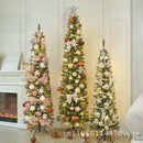 Árvore de Natal Artificial Dobrável – Design Lápis Luminoso com PVC para Decoração Festiva