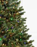 Árvore de Natal Fraser Fir com Galhos Articulados, Suporte Metálico e Micro LEDs Coloridos Embutidos