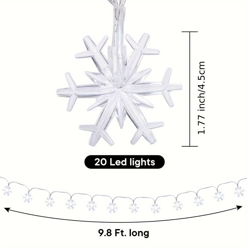 Cortina de Luzes LED Floco de Neve – 3 Metros