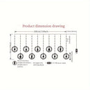 Luz de Natal LED Colorida do Papai Noel para Janela com USB