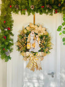 Guirlanda De Natal Sagrada Família C/ Led 65cm